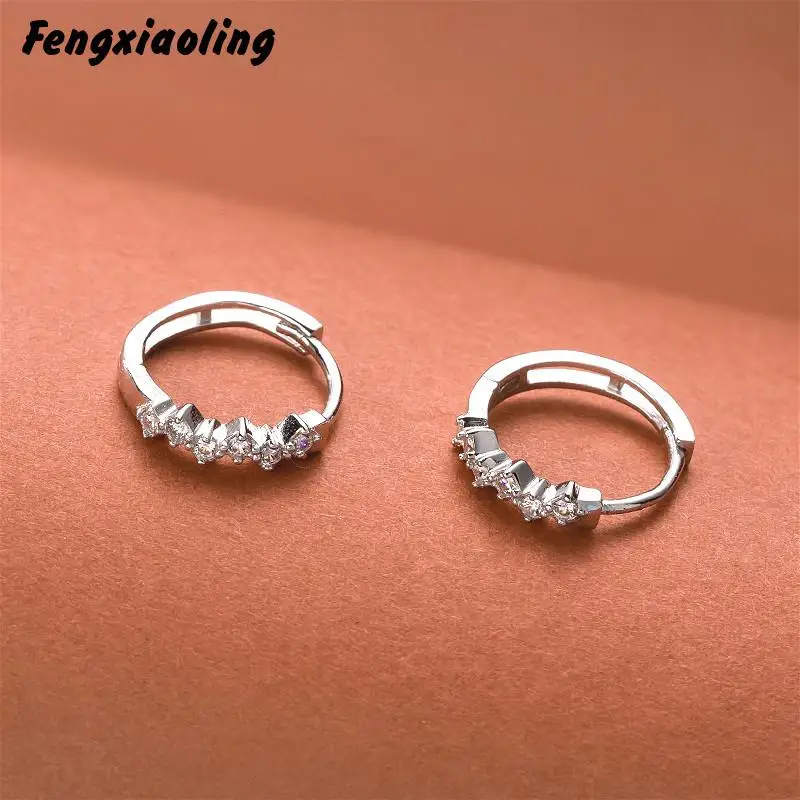 Fengxiaoling Really 925 Sterling Silver Multiple Zircon Clip On Earrings For Women Advanced Silver Clip Earrings Fine Jewelry
Fengxiaoling Really 925 Sterling Silver Multiple Zircon Clip On Earrings For Women Advanced Silver Clip Earrings Fine Jewelry