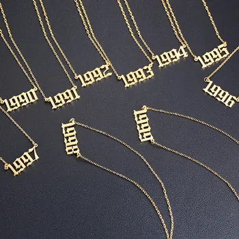 Cxwind Year Necklace for Women Girl Friendship Number 1985-2020 Birthdate Necklaces Chain Birthday Gift Fashion Daily Jewelry
Cxwind Year Necklace for Women Girl Friendship Number 1985-2020 Birthdate Necklaces Chain Birthday Gift Fashion Daily Jewelry