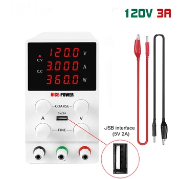 120V 3A Swithing Laboratory DC Power Supply Lab Adjustable Bench Power Source Digital Voltage And Current Regulator 110V/220V
120V 3A Swithing Laboratory DC Power Supply Lab Adjustable Bench Power Source Digital Voltage And Current Regulator 110V/220V