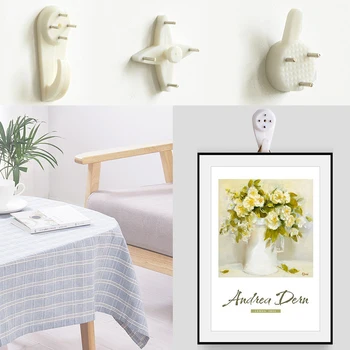 10PCS Creative White Plastic Invisible Wall Mount Photo Picture Frame Nail Hook Hanger Free Punch Hook Seamless Nails
10PCS Creative White Plastic Invisible Wall Mount Photo Picture Frame Nail Hook Hanger Free Punch Hook Seamless Nails