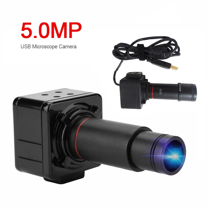 5MP USB Digital Video Camera Microscope Electronic Eyepiece Cmos Cam with 0.5X C-Mount
5MP USB Digital Video Camera Microscope Electronic Eyepiece Cmos Cam with 0.5X C-Mount