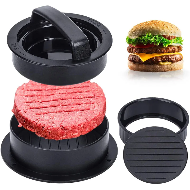 Round Burger Press ABS Hamburger Maker Different Size Hamburger Patty Molds for Meat Beef Grill Burger Patty Press Mold
Round Burger Press ABS Hamburger Maker Different Size Hamburger Patty Molds for Meat Beef Grill Burger Patty Press Mold