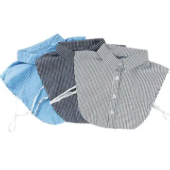 Stripes Pointed Lapel Fake Collar Plaid Half Shirt Necklace Choker with Buttons 35EF
Stripes Pointed Lapel Fake Collar Plaid Half Shirt Necklace Choker with Buttons 35EF
