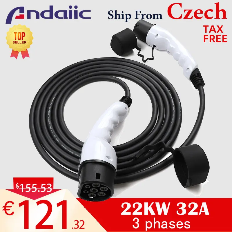 32A 16A EV Car Cable Type 2 to Type 2 Three Phase One Phase for Electric Car 5M EVSE Car Charging Cable
32A 16A EV Car Cable Type 2 to Type 2 Three Phase One Phase for Electric Car 5M EVSE Car Charging Cable