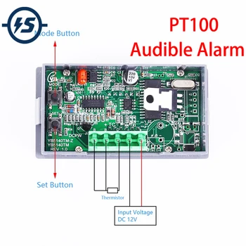PT100 Digital Thermometer Temperature Thermostat Alarm 4Bit LED Display Support Celsius/Fahrenheit for Cu100 Cu50
PT100 Digital Thermometer Temperature Thermostat Alarm 4Bit LED Display Support Celsius/Fahrenheit for Cu100 Cu50