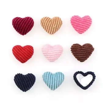 200 Pcs Handmade Heart-shaped Cloth Buttons DIY Earrings Badges Bags Accessories 
200 Pcs Handmade Heart-shaped Cloth Buttons DIY Earrings Badges Bags Accessories