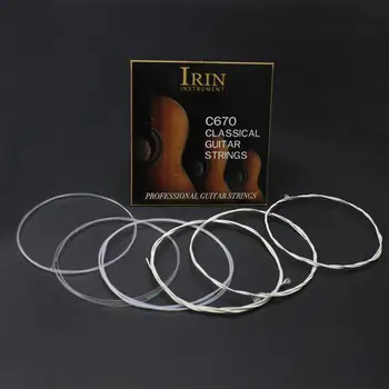 Flanger 6pcs/set C670 Transparent Nylon Light Silver-plated Copper Alloy Wrapped Guitar Sting for Classical Guitar
Flanger 6pcs/set C670 Transparent Nylon Light Silver-plated Copper Alloy Wrapped Guitar Sting for Classical Guitar