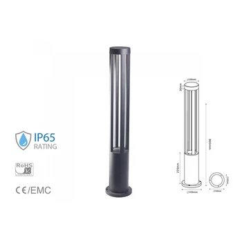 V-TAC HS8380F Led lamp 10W for garden floor height 800mm cold 6400K black casing external IP65 SKU-8333
V-TAC HS8380F Led lamp 10W for garden floor height 800mm cold 6400K black casing external IP65 SKU-8333