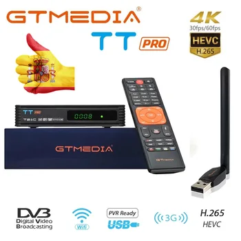 GTMEDIA TT Pro TV Receiver for DVB-T2/DVB-C USB TV Stick Decoder HD 1080p TV Tuner Support H.265+Spain Poland Europe Decoder
GTMEDIA TT Pro TV Receiver for DVB-T2/DVB-C USB TV Stick Decoder HD 1080p TV Tuner Support H.265+Spain Poland Europe Decoder
