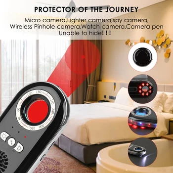 K98 Hidden Camera Detector Multifunction Anti-theft Vibration Alarm Anti Candid Camcorder Detector with Mini LED Flashlight
K98 Hidden Camera Detector Multifunction Anti-theft Vibration Alarm Anti Candid Camcorder Detector with Mini LED Flashlight