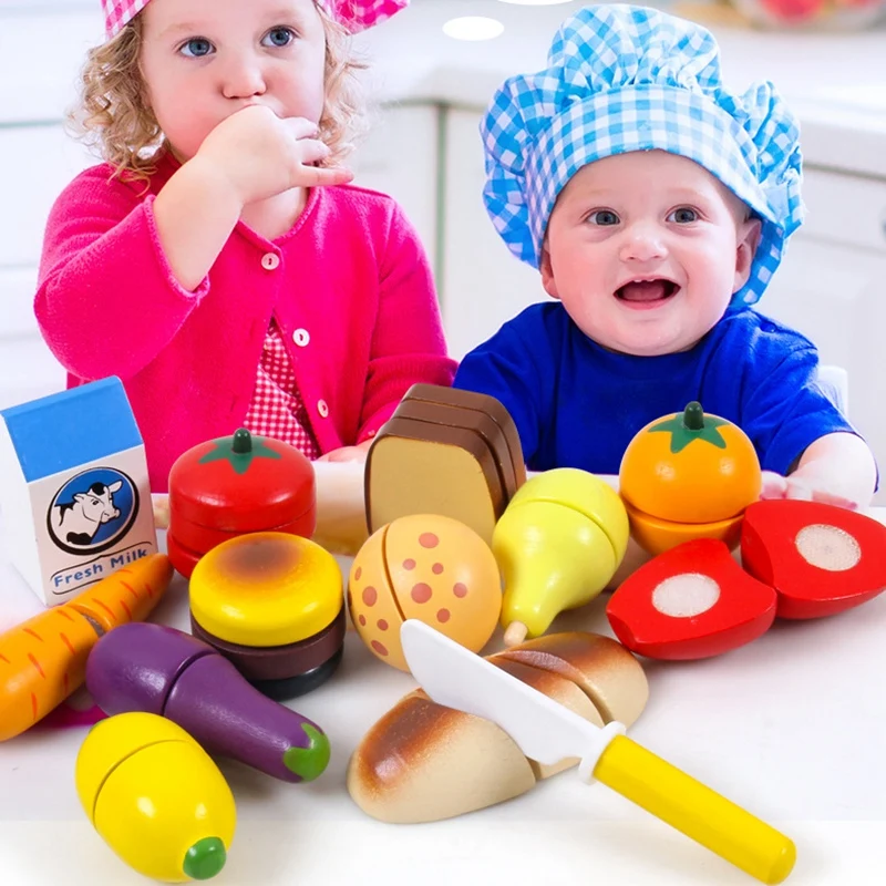 13 Pcs Kids Wooden Cutting Fruit Milk Bread Set Kitchen Food Toys for Children Baby Cut Fruit Toys Play House
13 Pcs Kids Wooden Cutting Fruit Milk Bread Set Kitchen Food Toys for Children Baby Cut Fruit Toys Play House
