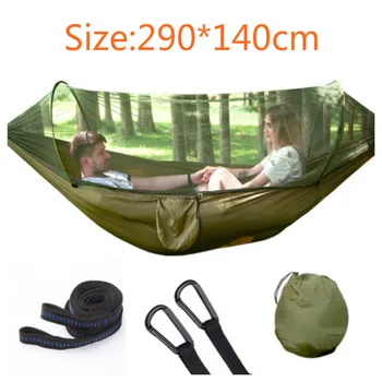 Outdoor Hammock Ultralight Mosquito Net Hunting Camp Mosquito Net Automatic unfolding hammock double lifting outdoor furniture
Outdoor Hammock Ultralight Mosquito Net Hunting Camp Mosquito Net Automatic unfolding hammock double lifting outdoor furniture
