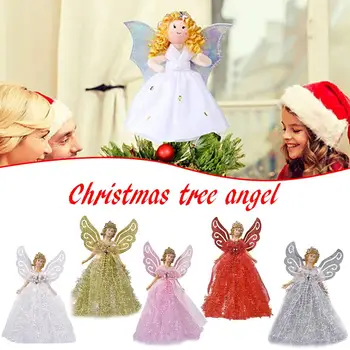 Mini Angel Christmas Tree Topper, 7In Light Angel Treetop With Wings For Christmas Decorations Xmas Tree Ornament
Mini Angel Christmas Tree Topper, 7In Light Angel Treetop With Wings For Christmas Decorations Xmas Tree Ornament