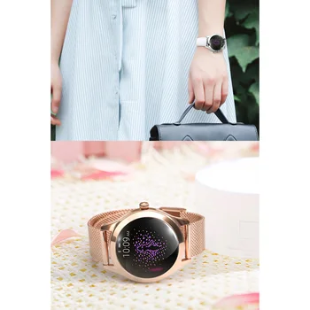 IP68 Waterproof Smart Watch Women Lovely Bracelet Heart Rate Monitor Sleep Monitoring Smartwatch Connect For IOS Android