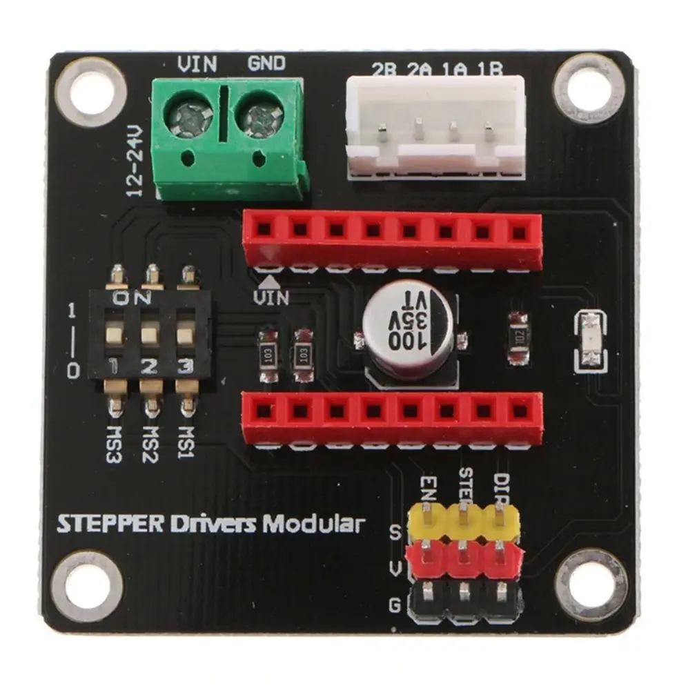 3D Printer 42 Stepper Motor Driver Expansion Board 8825/A4988 Onboard Dip Switch Terminal Power Connector
3D Printer 42 Stepper Motor Driver Expansion Board 8825/A4988 Onboard Dip Switch Terminal Power Connector