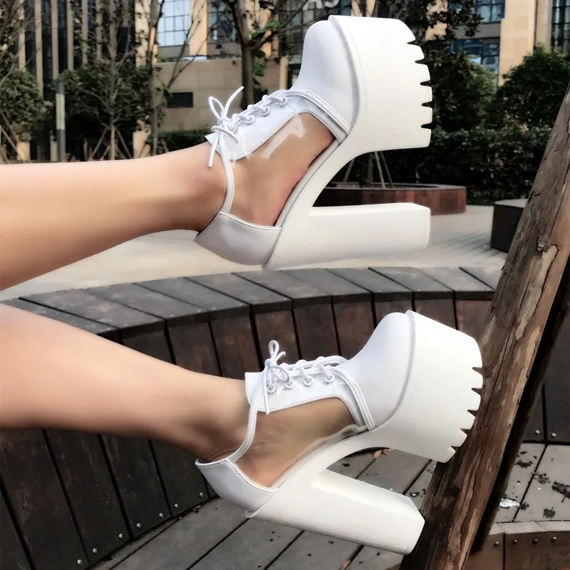 QWEDFnew muffin crude with single shoes 15 cm super high heel women's shoes nightclub waterproof platform sexy high heels A7-178 
QWEDFnew muffin crude with single shoes 15 cm super high heel women's shoes nightclub waterproof platform sexy high heels A7-178