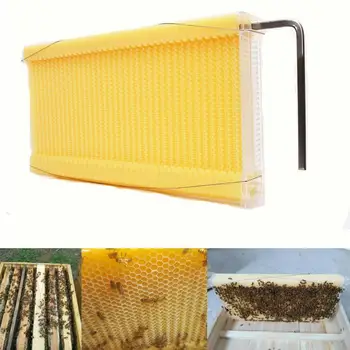 

7pcs/pack Automatic Honey Bee Hive Plastic Honeycombs Honey Combs Beehive Frames For Beekeeping Tools Hive Garden Auto Bee Nest