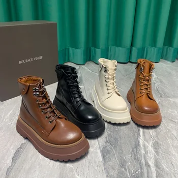 Short boots women's leather Chelsea boots cowhide new platform platform boots in tube Martin boots women's shoes
Short boots women's leather Chelsea boots cowhide new platform platform boots in tube Martin boots women's shoes
