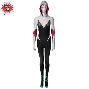 Spider-Man Into the Spider-Verse Spider-Gwen Gwen Stacy Cosplay Zentai with Mask Jumpsuit Adult Women Suit
Spider-Man Into the Spider-Verse Spider-Gwen Gwen Stacy Cosplay Zentai with Mask Jumpsuit Adult Women Suit
