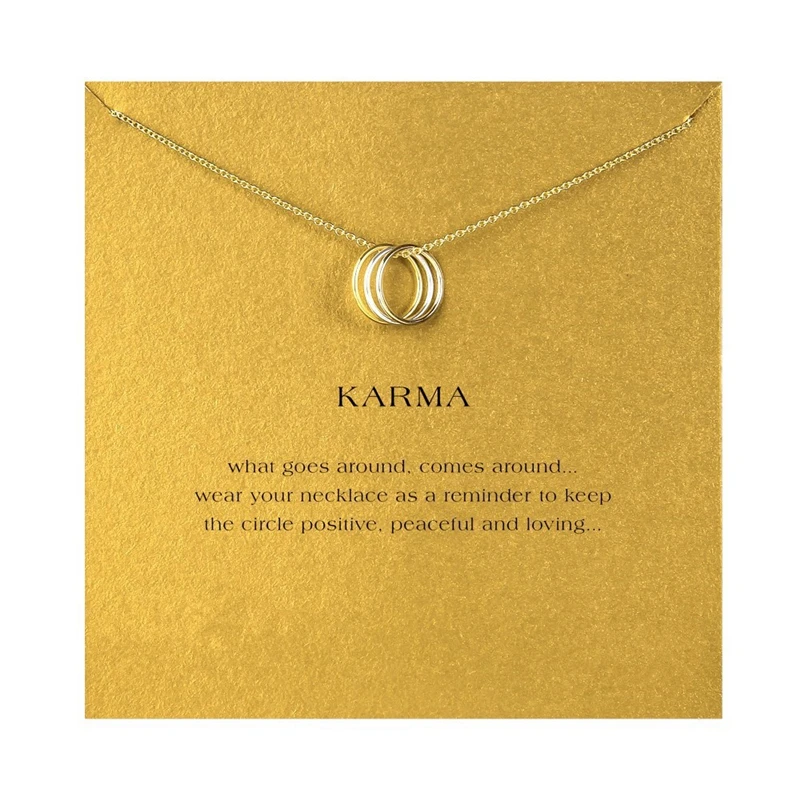 Фото Цепочка с подвеской в минималистичном стиле женская ожерелье из трех колец