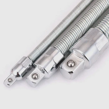 3Pcs Flexible Socket Extension Bar Set 1/2" 1/4" 3/8" Shaft Drive 10" 8" 6" High Toughness Tool
3Pcs Flexible Socket Extension Bar Set 1/2" 1/4" 3/8" Shaft Drive 10" 8" 6" High Toughness Tool
