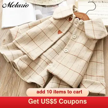 Melario 2020 New Fashion 2 Pieces Baby Girls Clothing Set Coat Pleated Dress Spring Winter Fashion Children Costume Plaid Clot
Melario 2020 New Fashion 2 Pieces Baby Girls Clothing Set Coat Pleated Dress Spring Winter Fashion Children Costume Plaid Clot