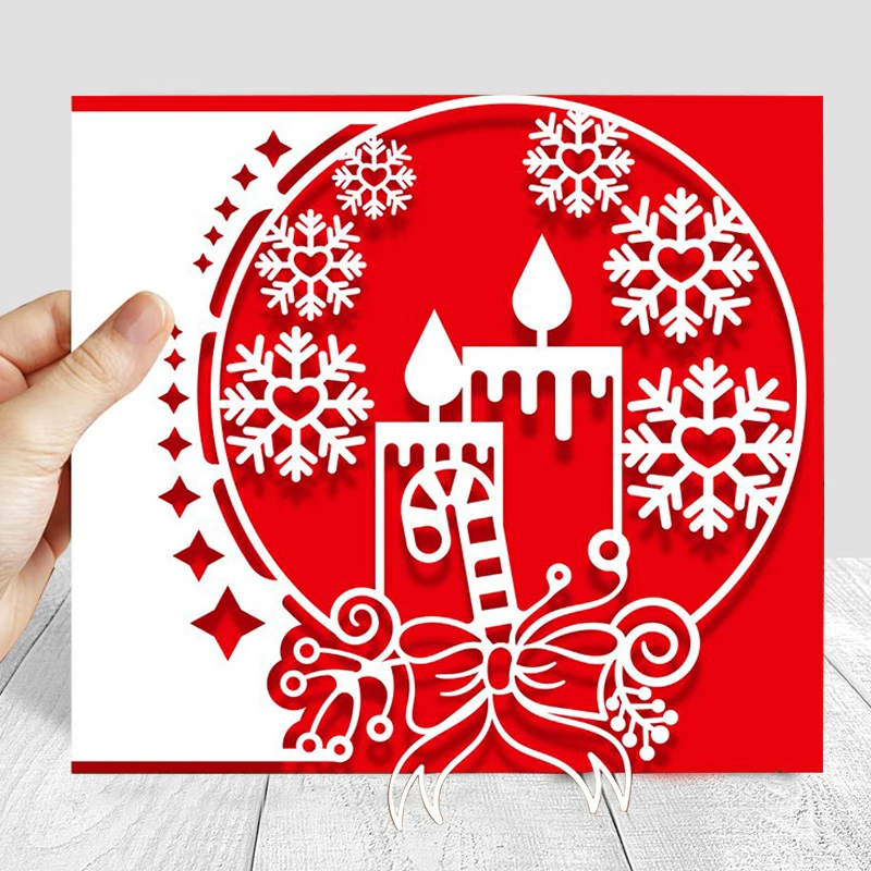 Christmas Snowflake Candle Invitation Metal Cutting Dies Stencils For DIY Scrapbooking Album Embossing Paper Card Decoratve Die
Christmas Snowflake Candle Invitation Metal Cutting Dies Stencils For DIY Scrapbooking Album Embossing Paper Card Decoratve Die