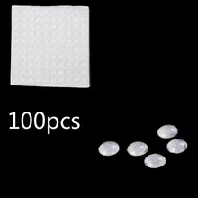 100pcs Self Adhesive Rubber Feet Pads Silicone Transparent Cupboard Door Close Buffer Bumper Stop Cushion For Drawer Cabinet