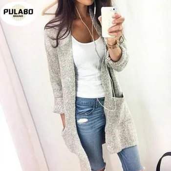 2020 Autumn Winter Fashion Women Long Sleeve Loose Knitting Cardigan Trench Sweater Knitted Female Cardigan Plus Size S-5XL 
2020 Autumn Winter Fashion Women Long Sleeve Loose Knitting Cardigan Trench Sweater Knitted Female Cardigan Plus Size S-5XL