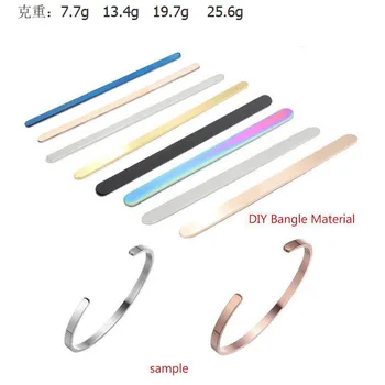 Rose Gold Silver 152mm Length Stainless Steel Bar Straight Line Blank Bracelet Cuff Mantra Bangle Material 2019 New Wholesale
Rose Gold Silver 152mm Length Stainless Steel Bar Straight Line Blank Bracelet Cuff Mantra Bangle Material 2019 New Wholesale