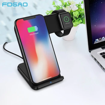 FDGAO 2 in 1 Qi Wireless Charger Stand for iWatch 5 10W Fast Charging Station for Apple Watch iPhone 11 Pro XS X Samsung S20 S10
FDGAO 2 in 1 Qi Wireless Charger Stand for iWatch 5 10W Fast Charging Station for Apple Watch iPhone 11 Pro XS X Samsung S20 S10