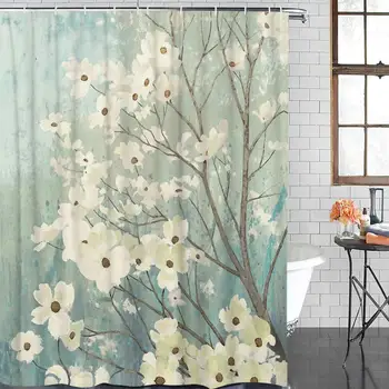 Flowering Dogwood Blossoms Teal Shower Curtain
Flowering Dogwood Blossoms Teal Shower Curtain