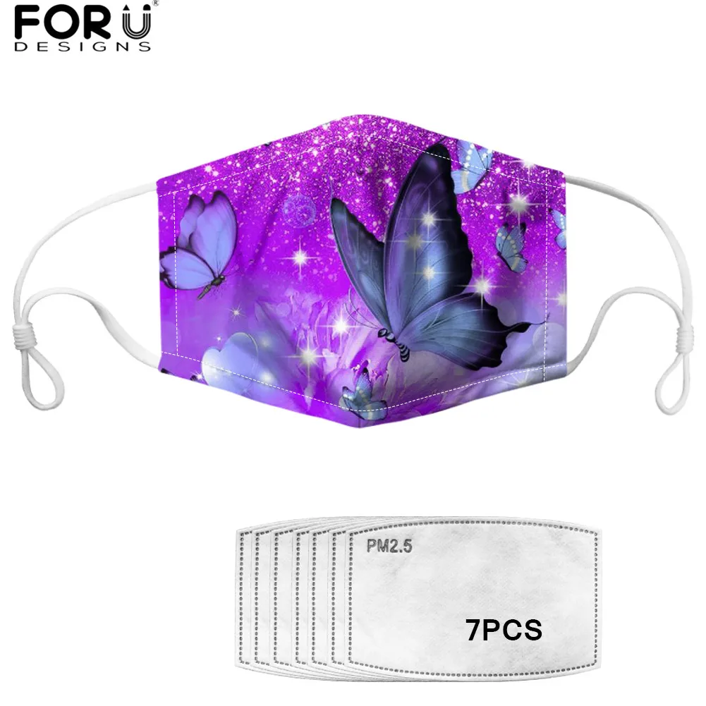 FORUDESIGNS 3D Butterflies Pattern Ladies Fashion Anti Dust Mask with 7 Filters PM2.5 Dental Mask Care Half Mouth Cover Masque
FORUDESIGNS 3D Butterflies Pattern Ladies Fashion Anti Dust Mask with 7 Filters PM2.5 Dental Mask Care Half Mouth Cover Masque