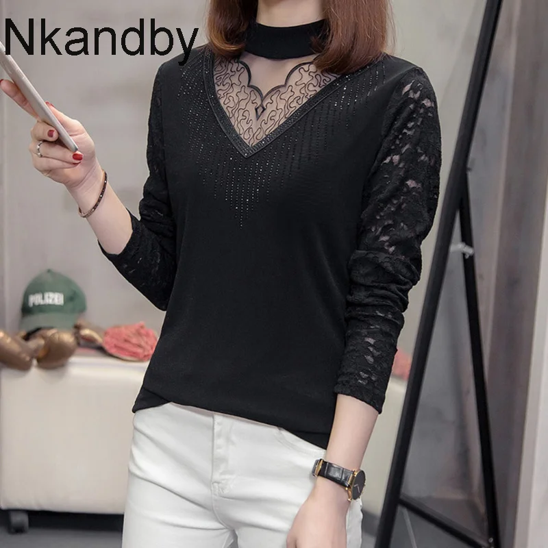 Plus Size Turtleneck Lace Blouses Women 2020 Autumn Winter Skinny Long Sleeve Elastic Chic Tops Oversized Korean Female Blusas
Plus Size Turtleneck Lace Blouses Women 2020 Autumn Winter Skinny Long Sleeve Elastic Chic Tops Oversized Korean Female Blusas