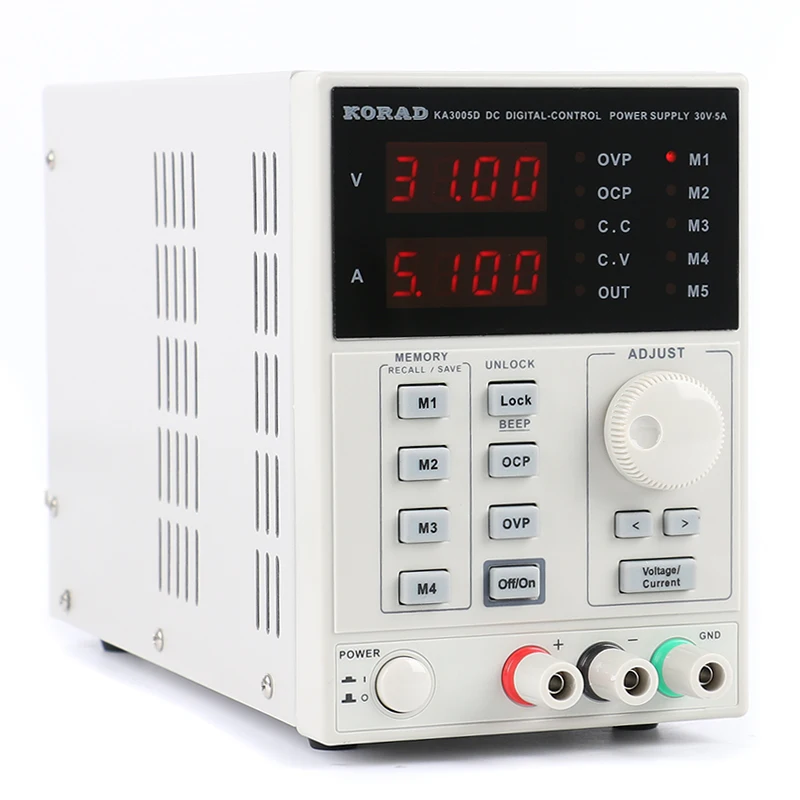 KORAD KA3005D Adjustable Digital Programmable DC Power Supply Laboratory Multimeter probe For LAB Research regulated 220V
KORAD KA3005D Adjustable Digital Programmable DC Power Supply Laboratory Multimeter probe For LAB Research regulated 220V