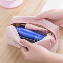 Women Cosmetic Bag Toiletries Tool Travel Organizer Solid Color Storage Easy carry Case Flannel Zipper Ladies Makeup Bag
Women Cosmetic Bag Toiletries Tool Travel Organizer Solid Color Storage Easy carry Case Flannel Zipper Ladies Makeup Bag