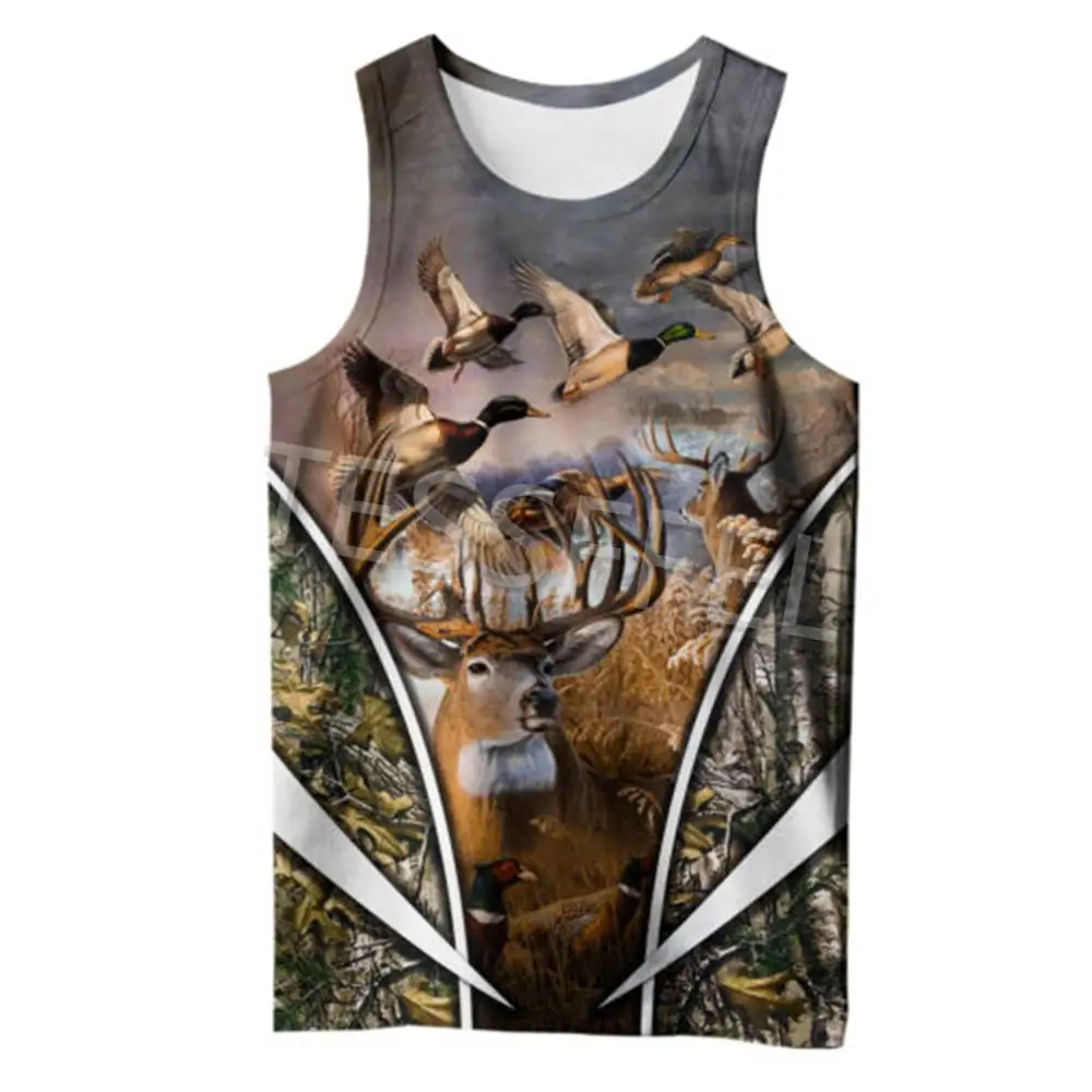 Tessffel 3D Printed Deer Hunting Hunter Forest Animal Summer Vest Harajuku Street Casual Clothing Top Style5
Tessffel 3D Printed Deer Hunting Hunter Forest Animal Summer Vest Harajuku Street Casual Clothing Top Style5