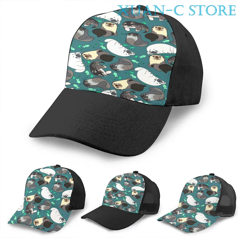 Seals Basketball Cap men women Fashion all over print black Unisex adult hat 
Seals Basketball Cap men women Fashion all over print black Unisex adult hat