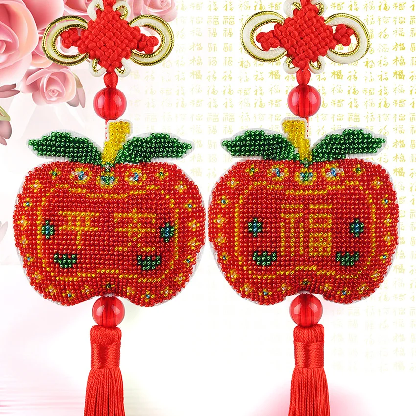 Ddecoration Car Key Chain Accessories Stamped Crafts DIY Printed Cross-Stitching-Kit Embroidery Stich-Bead Needlework Apple 110
Ddecoration Car Key Chain Accessories Stamped Crafts DIY Printed Cross-Stitching-Kit Embroidery Stich-Bead Needlework Apple 110