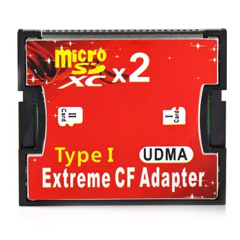 Dual Port Slot TF Micro SD SDHC to Extreme Type I Compact Flash CF Memory Card Reader Adapter Converter
Dual Port Slot TF Micro SD SDHC to Extreme Type I Compact Flash CF Memory Card Reader Adapter Converter