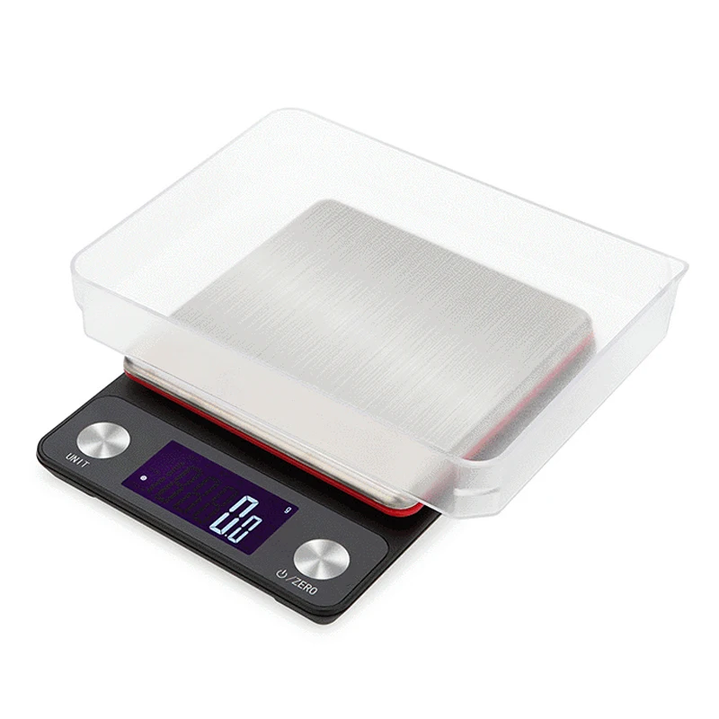 5kg/3kg 0.1g LCD Electric Digital kitchen scale electronic Food scale Measuring tools with clear tray g/lb/gn/tl/ml/ct/oz/ozt
5kg/3kg 0.1g LCD Electric Digital kitchen scale electronic Food scale Measuring tools with clear tray g/lb/gn/tl/ml/ct/oz/ozt