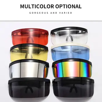 Sunscreen Anti-peeping Sunglasses Oversized Shield Style Men Women Windproof One Large Lens Sun Glasses
Sunscreen Anti-peeping Sunglasses Oversized Shield Style Men Women Windproof One Large Lens Sun Glasses