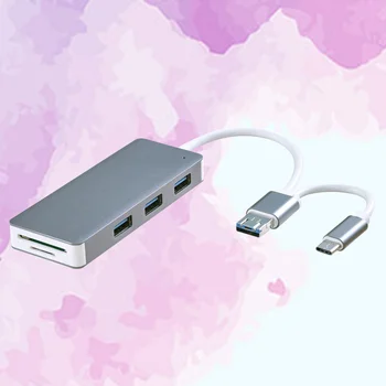 5 In 1 Type-C USB 3.0 Hub with 3 USB Type-C 3.0 Ports Micro SD Interface Compatible with Macbook Windows (Grey)
5 In 1 Type-C USB 3.0 Hub with 3 USB Type-C 3.0 Ports Micro SD Interface Compatible with Macbook Windows (Grey)