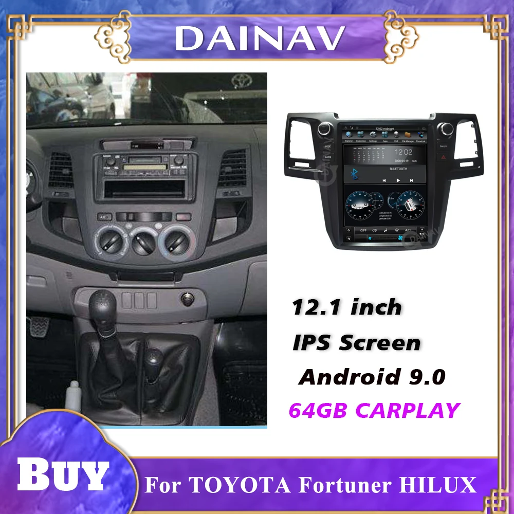 12.1 inch PX6 Android car radio For TOYOTA Fortuner HILUX Revo SUV 2005-2014 Car stereo GPS Navigation Multimedia Player
12.1 inch PX6 Android car radio For TOYOTA Fortuner HILUX Revo SUV 2005-2014 Car stereo GPS Navigation Multimedia Player