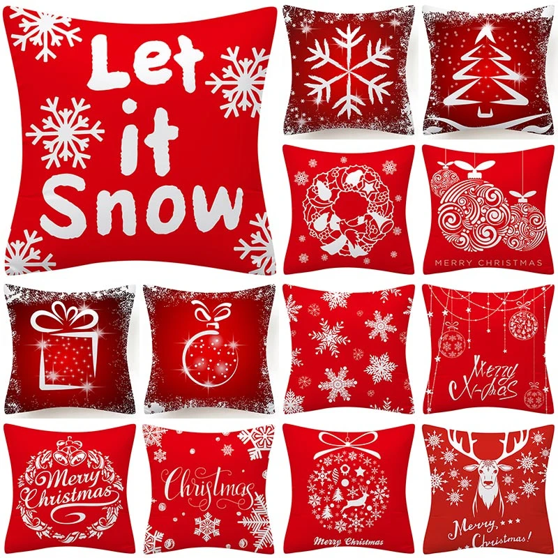 Christmas Tree Snow Gift Red Pattern Cushion Cover Polyester 45*45cm Decorative Pillowcase New Year Sofa Home PillowCover 41038
Christmas Tree Snow Gift Red Pattern Cushion Cover Polyester 45*45cm Decorative Pillowcase New Year Sofa Home PillowCover 41038