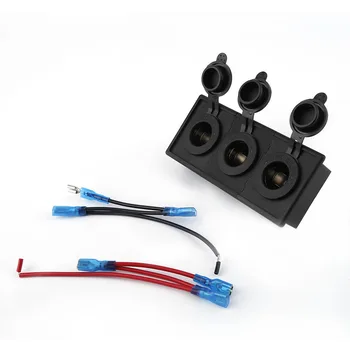 12V/24V Power Socket ABS Housing Holder Kit With 3pcs Sockets Suitable For Car Boat RV Motorcycle Marine Black
12V/24V Power Socket ABS Housing Holder Kit With 3pcs Sockets Suitable For Car Boat RV Motorcycle Marine Black