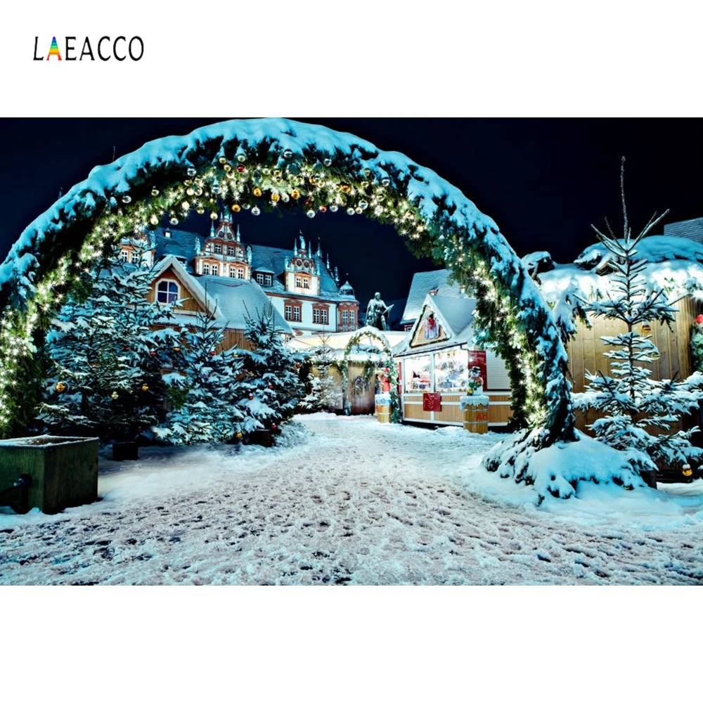 Laeacco Winter Snow Christmas Castle Arch Gate Photography Backdrops Vinyl Backdrop Custom Backgrounds Props For Photo Studio
Laeacco Winter Snow Christmas Castle Arch Gate Photography Backdrops Vinyl Backdrop Custom Backgrounds Props For Photo Studio