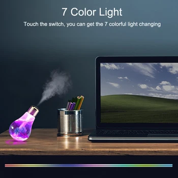Portable LED Lamp Air Ultrasonic Humidifier Essential Oil Diffuser Atomizer Home LED Night Light Bulb Air Freshener Mist Maker
Portable LED Lamp Air Ultrasonic Humidifier Essential Oil Diffuser Atomizer Home LED Night Light Bulb Air Freshener Mist Maker