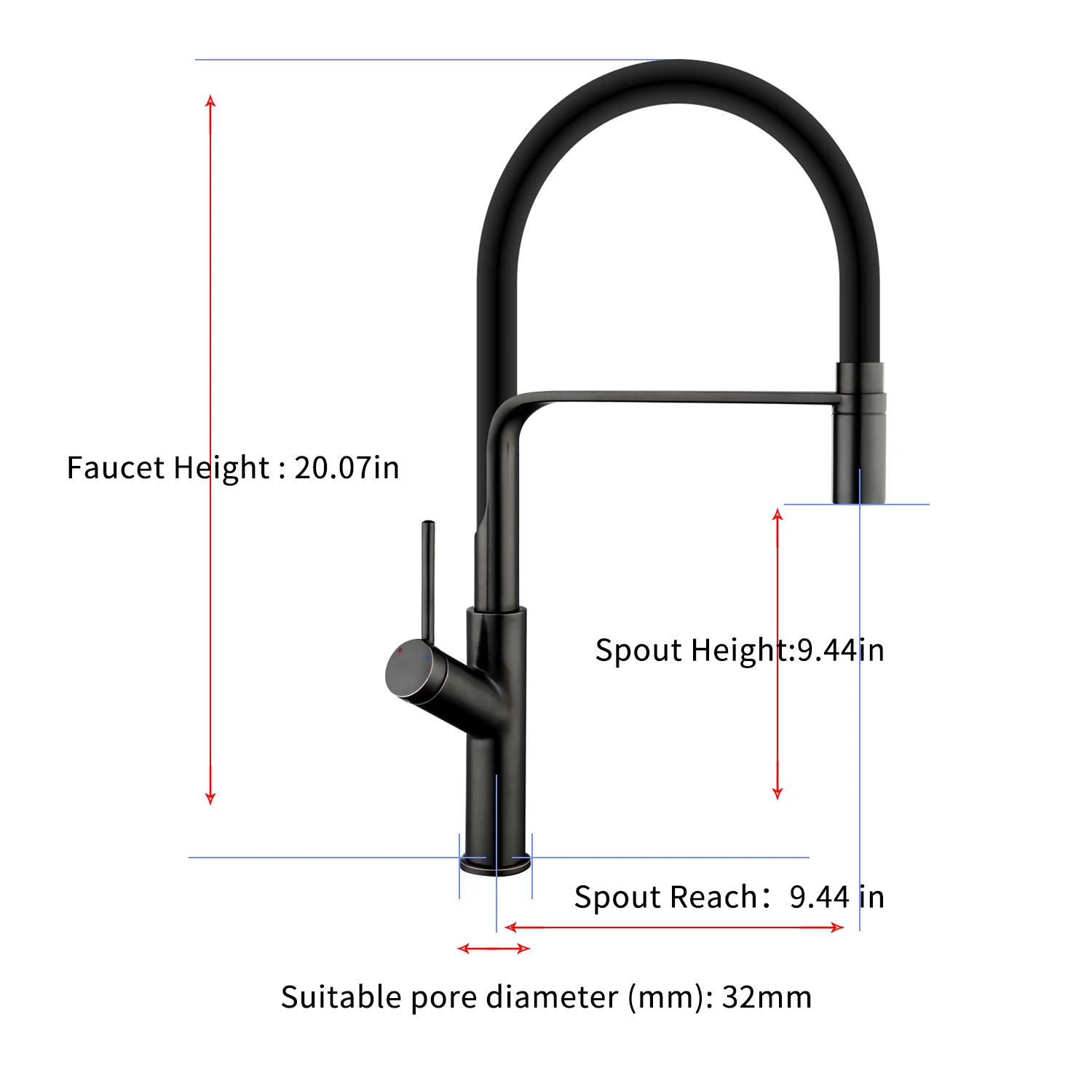 New Kitchen Faucets Silicone Hose High Arc Bathroom Basin Sink Faucets Ceramic Valve 360 Degree Swivel Single Handle Water Tap
New Kitchen Faucets Silicone Hose High Arc Bathroom Basin Sink Faucets Ceramic Valve 360 Degree Swivel Single Handle Water Tap