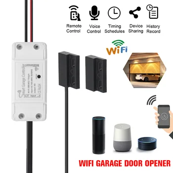 WiFi Switch Smart Garage Door Opener Controller with Alexa,Google Home Amazon Smart Life/Tuya APP control 100-240V
WiFi Switch Smart Garage Door Opener Controller with Alexa,Google Home Amazon Smart Life/Tuya APP control 100-240V